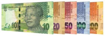 Current south african rand banknotes