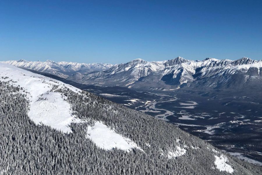 Skiën in Jasper, Canada